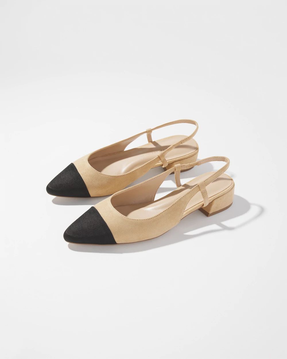 Faux Suede Heeled Slingback