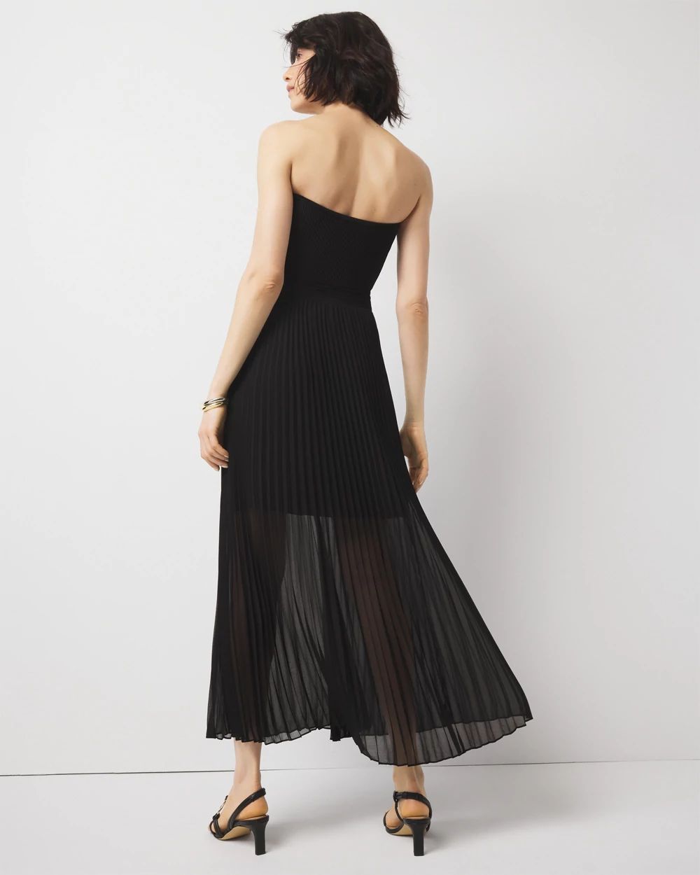 Pleated Maxi Skirt