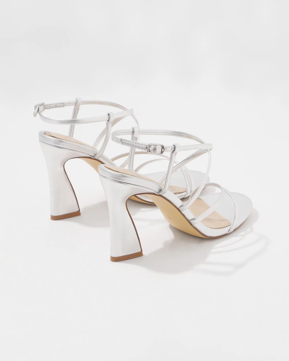 Silver Strappy Sandal