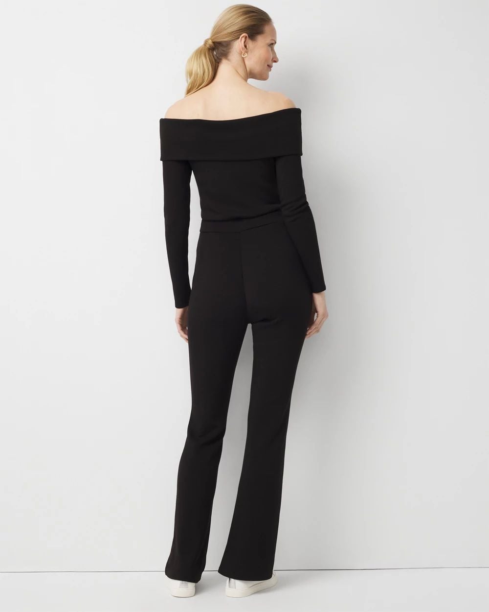 Off-The-Shoulder Fold-Over Jumpsuit