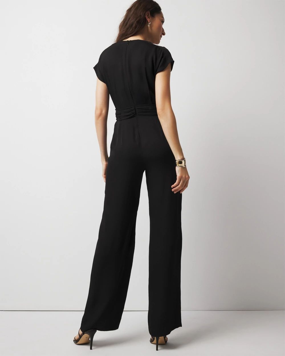 Crossover-Front Jumpsuit