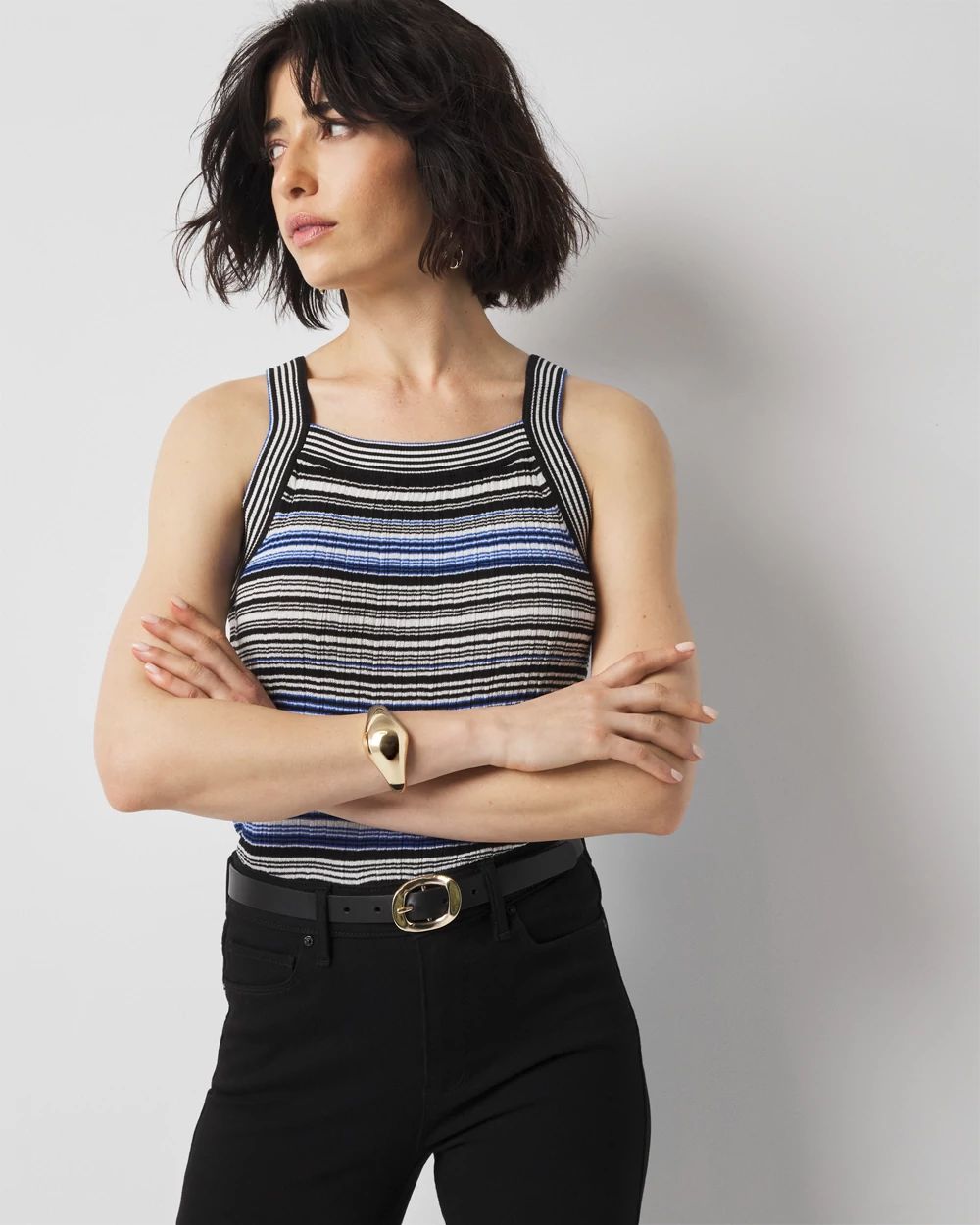 Striped Sweater Tank