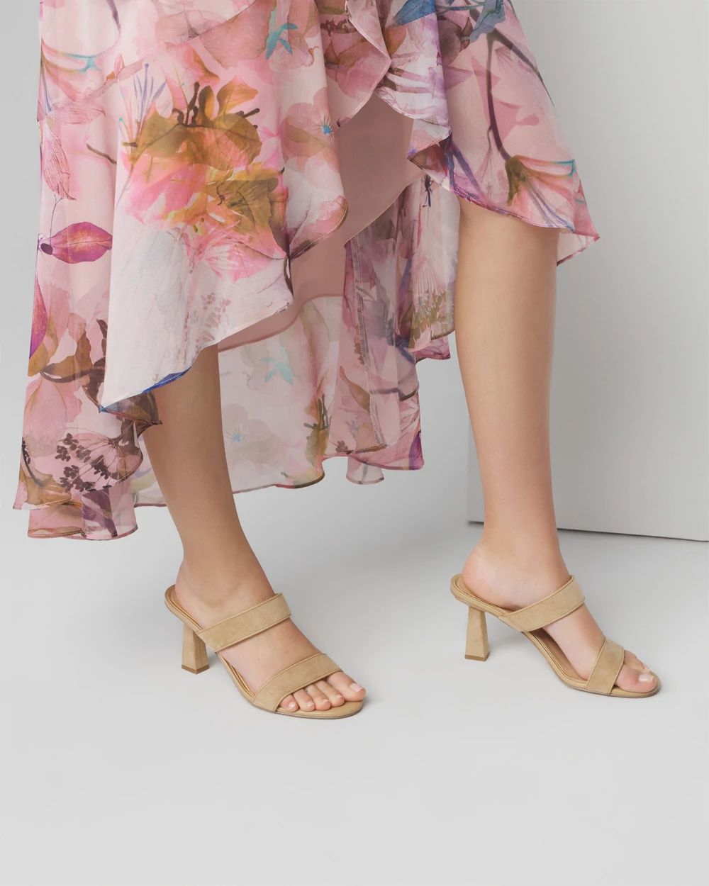 Double Strap Heeled Sandal