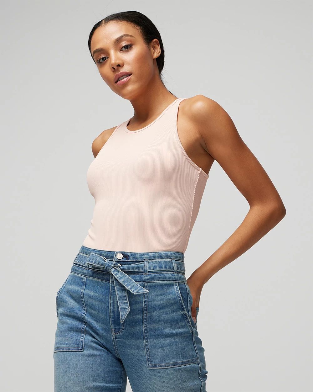 WHBM FORME™ Ribbed Stretch Tank