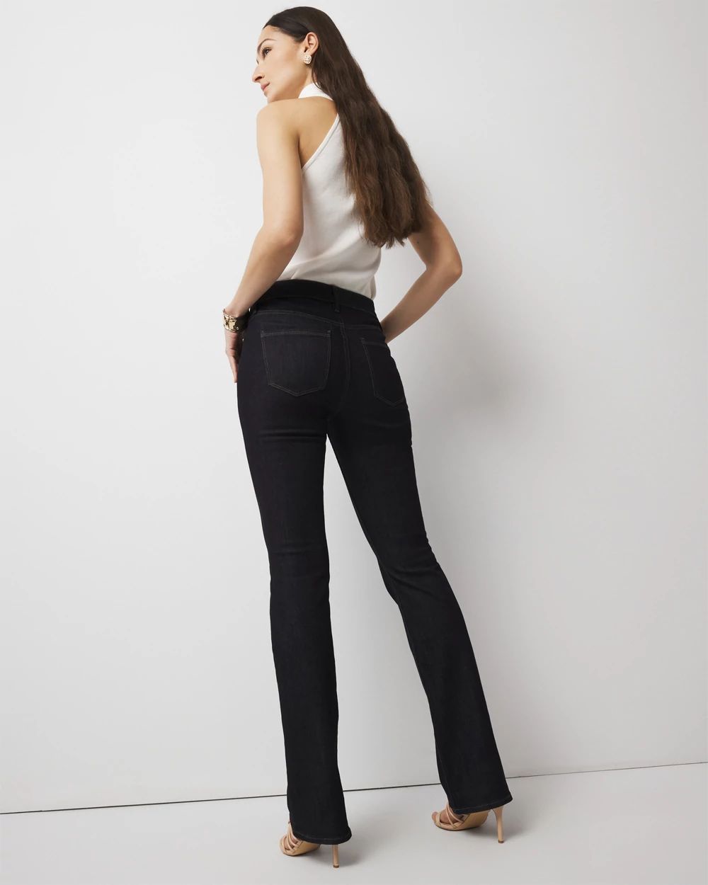High-Rise Skinny Flare Jeans
