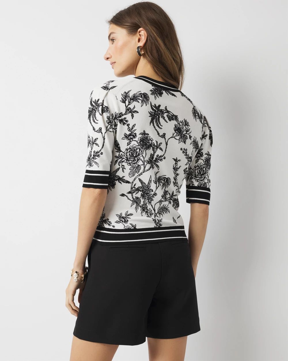 Floral Printed Sweater