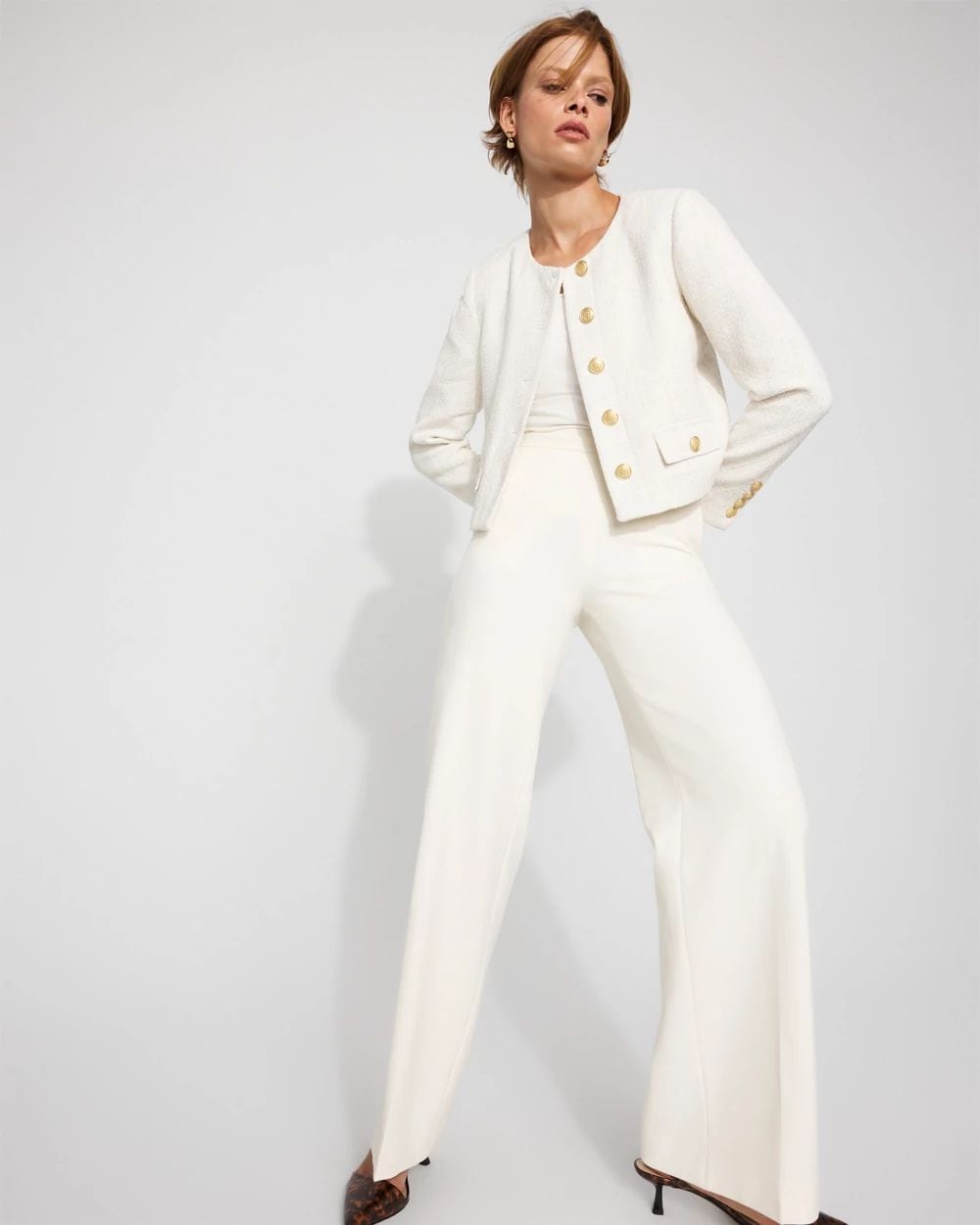 Cropped Tweed Jacket