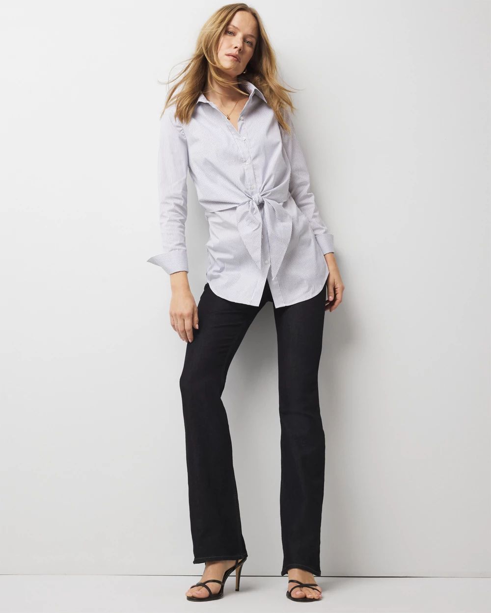 Petite Tie-Front Tunic