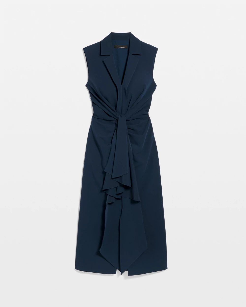 Petite Blazer Faux Wrap Midi Dress