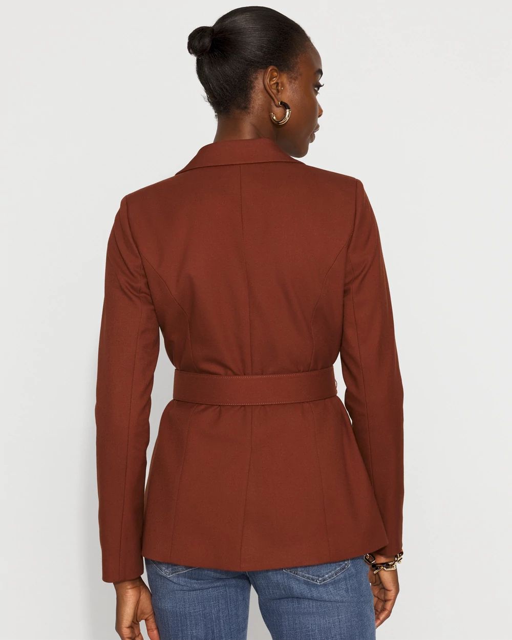 Petite Belted Blazer