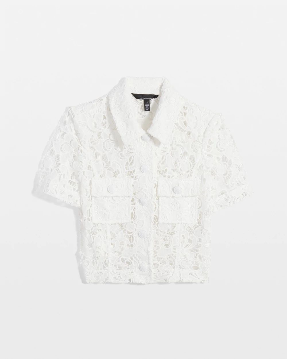 Short-Sleeve Lace Jacket
