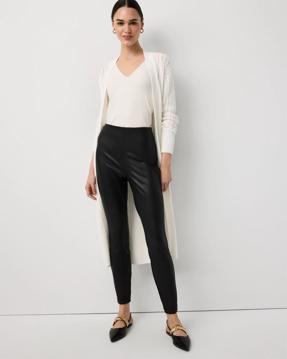 Faux Leather Legging