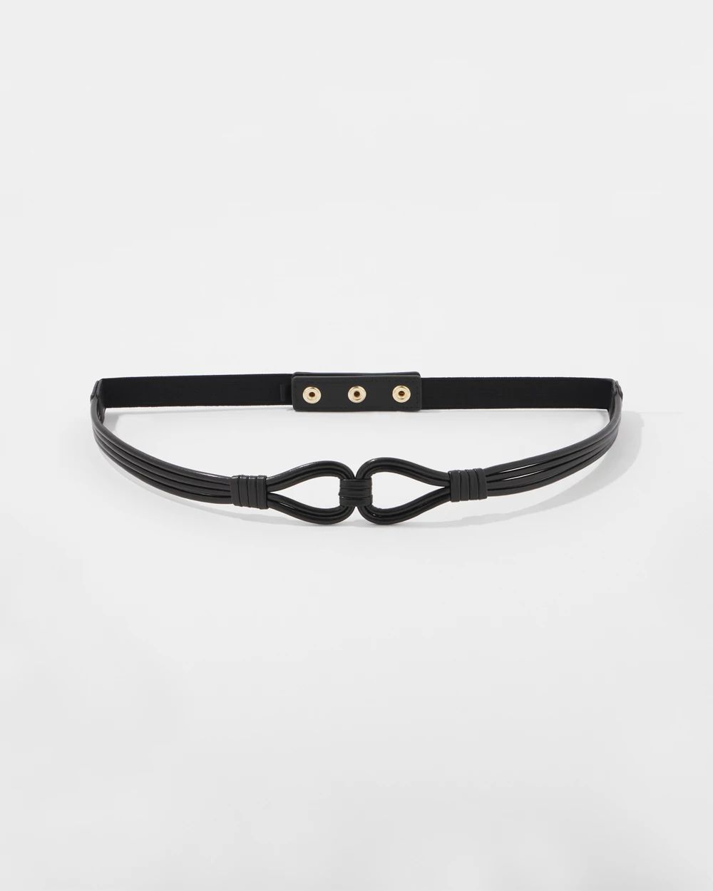 Knotted Skinny Stretch Belt