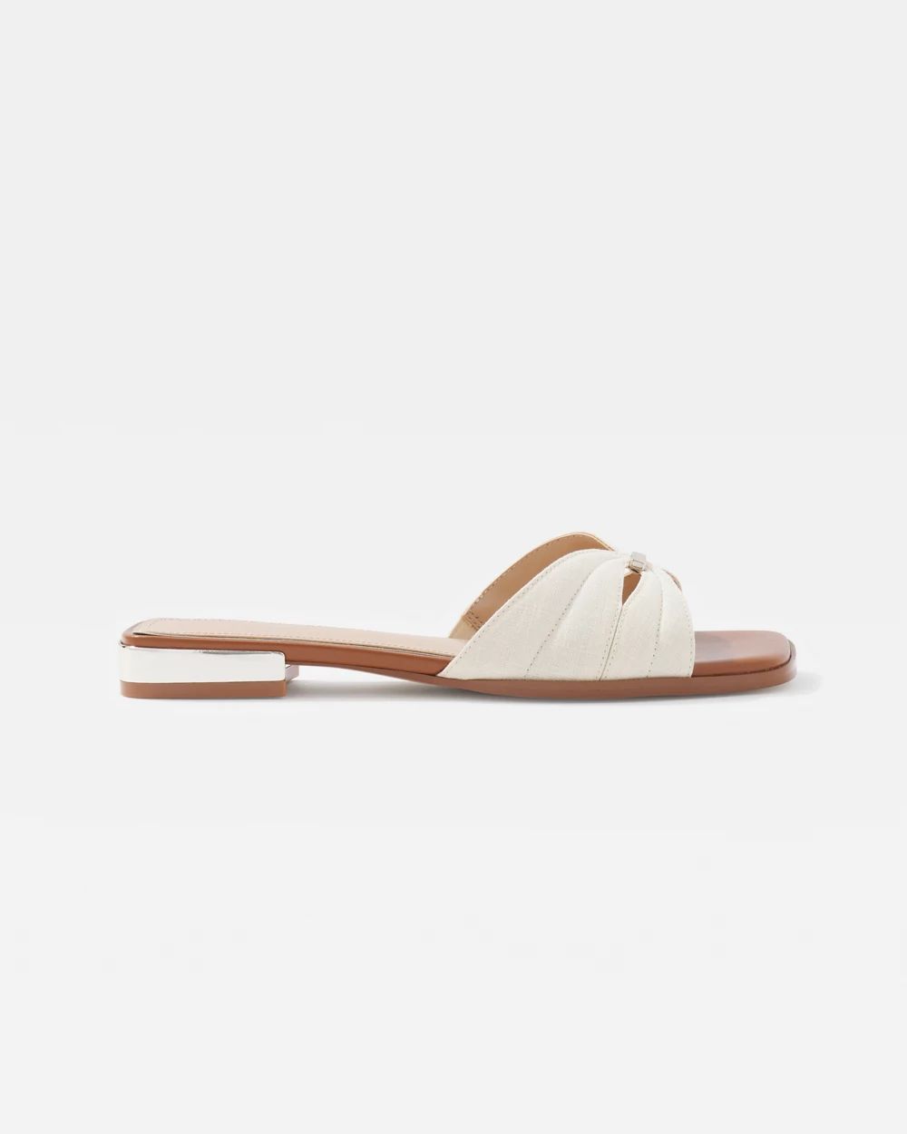Linen Flat Sandal