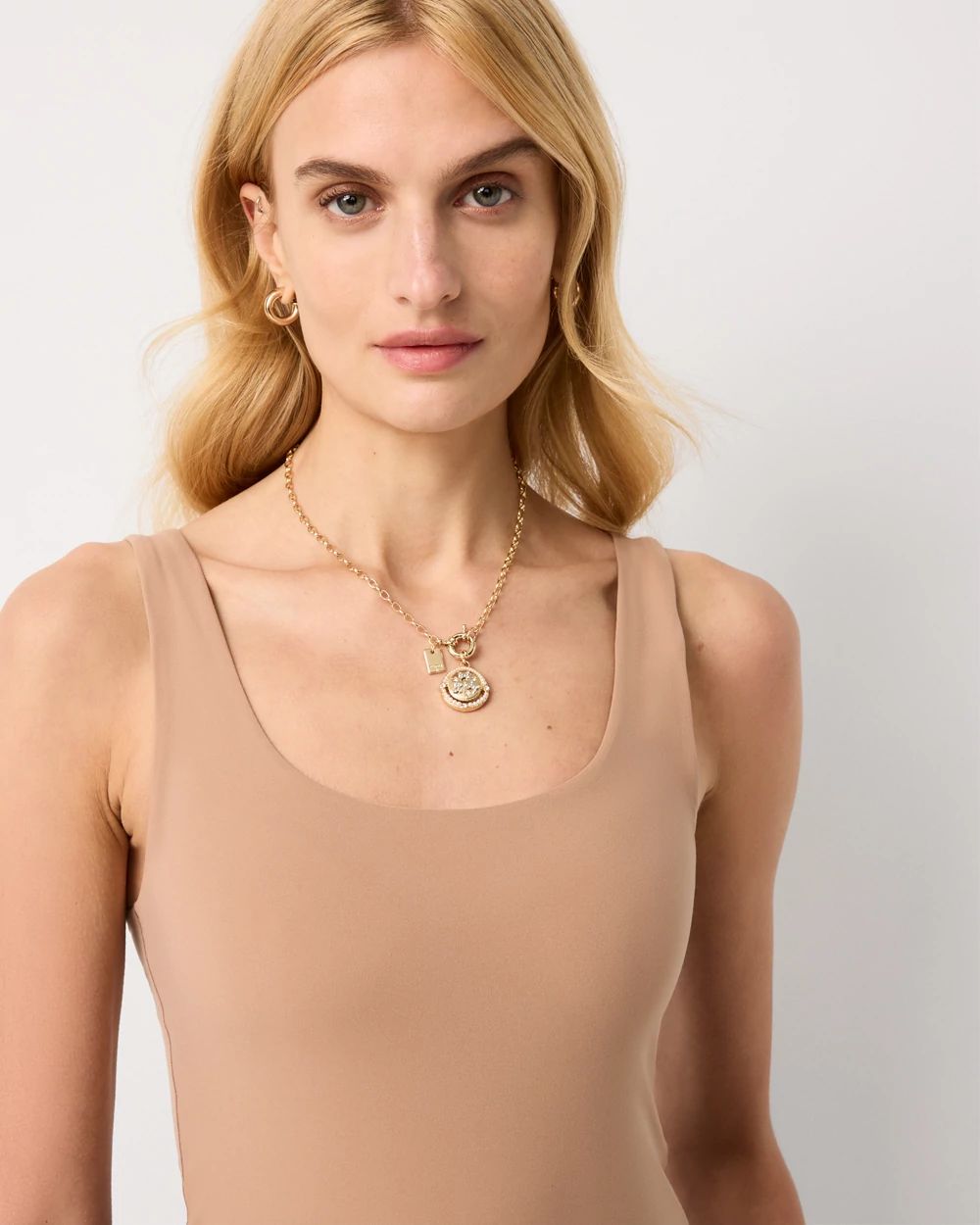 WHBM FORME™ All Ways Stretch Dual Neck Tank