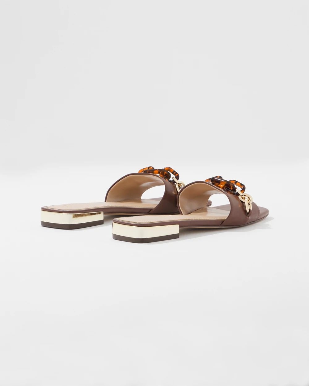 Tortoise Link Flat Sandal