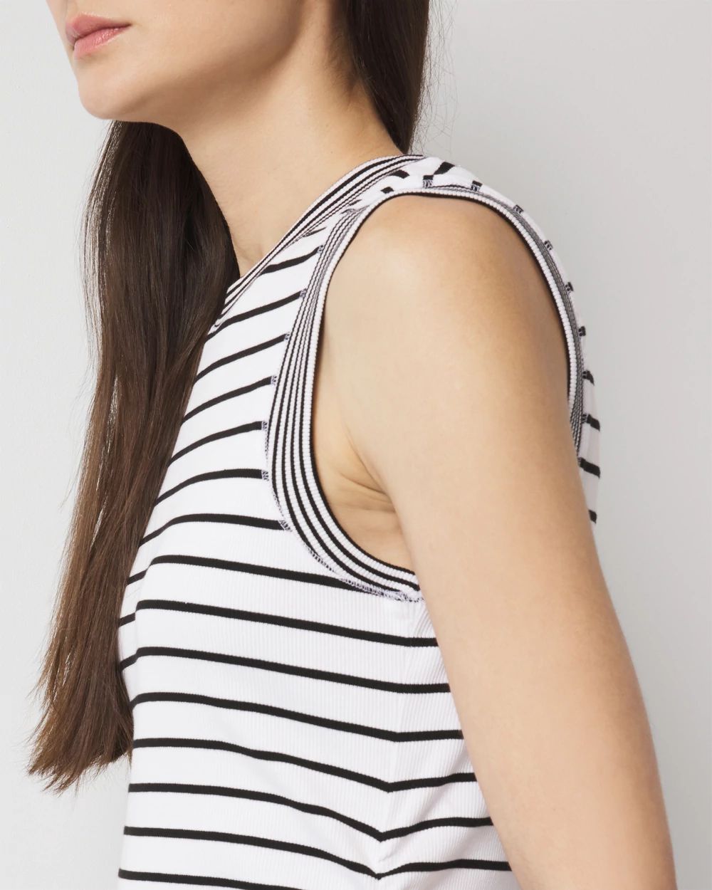 WHBM FORME™ Ribbed Stretch Ruched Side Tank