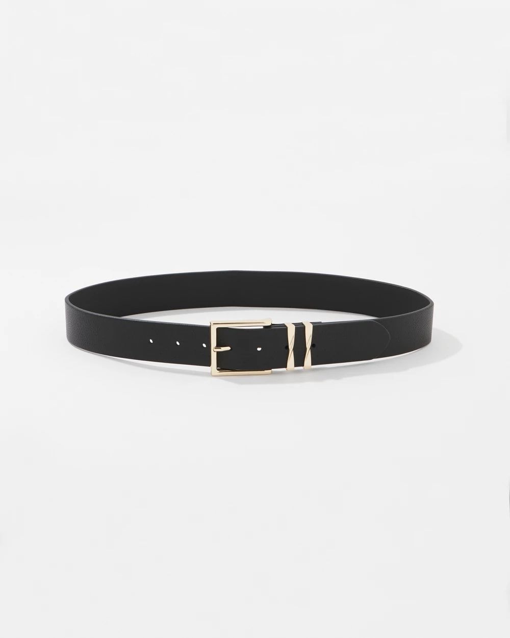 Gold Twist Denim Belt