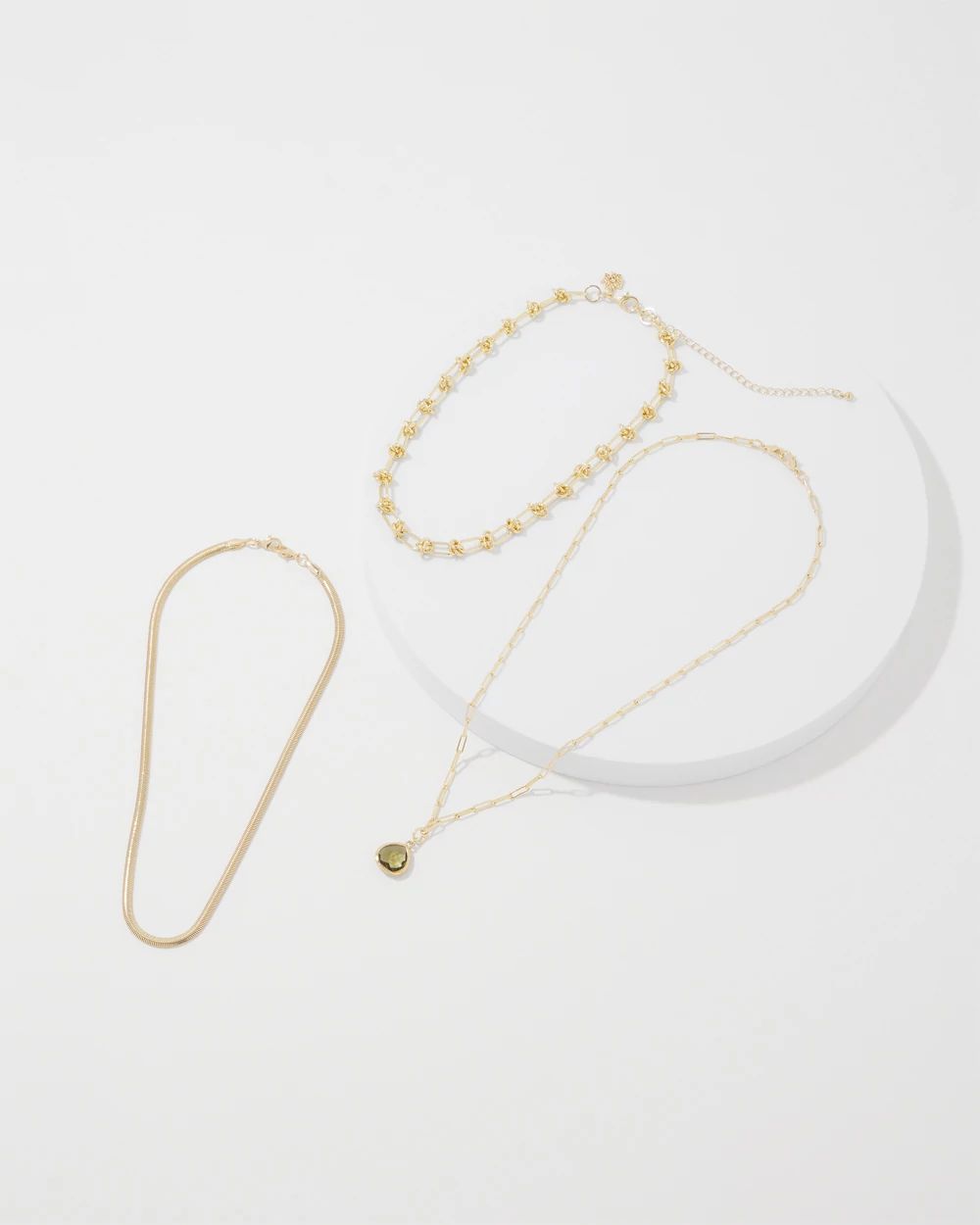 Olive + Gold Convertible Necklace