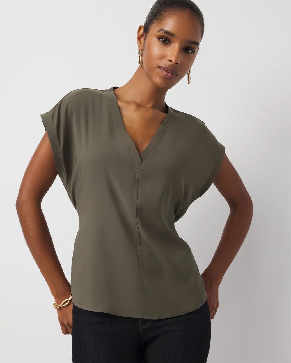 Tie Back Satin Top