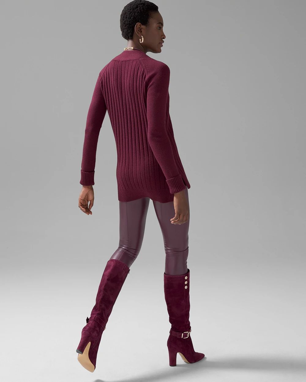 Faux Leather Runway Legging