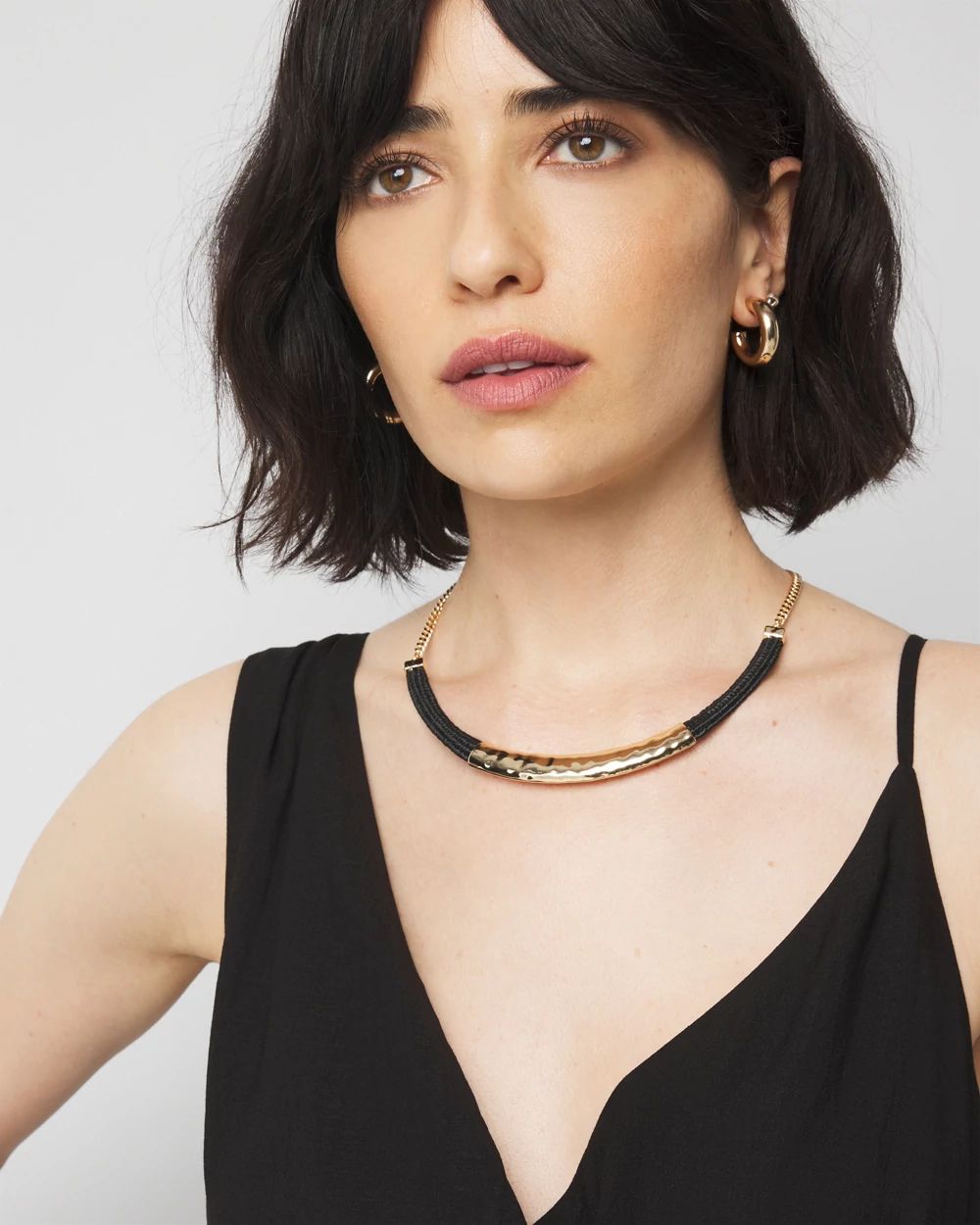 Asymmetric Black Maxi Dress