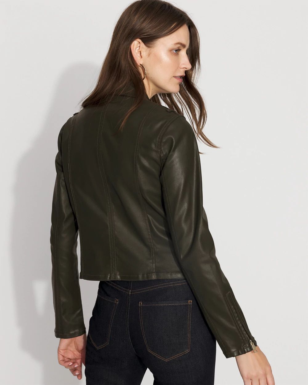 Coated Moto Jacket