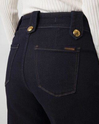 High-Rise Mariner Wide Leg Jeans click to view larger image.