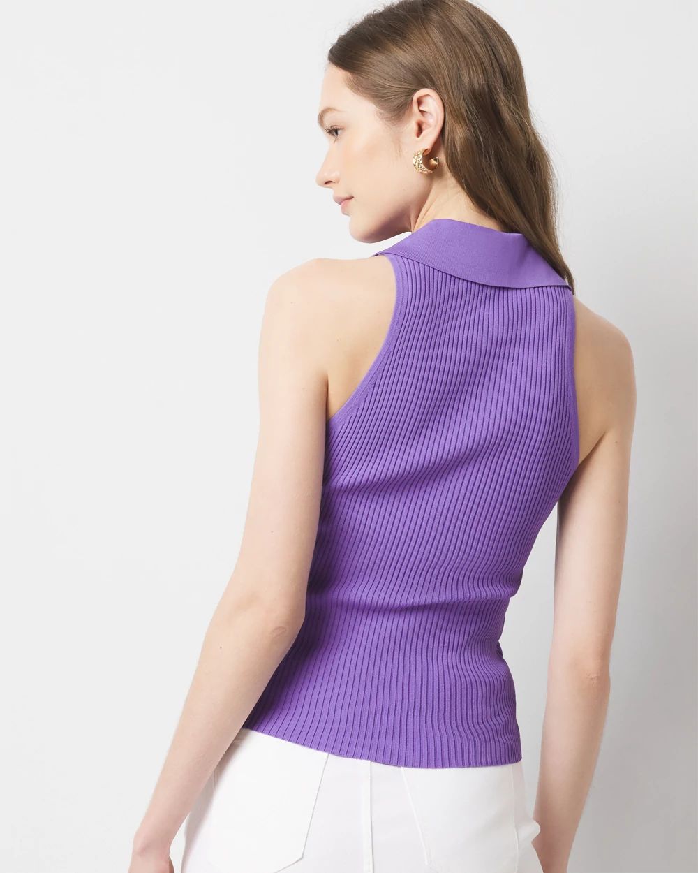 Henley Sweater Tank Top