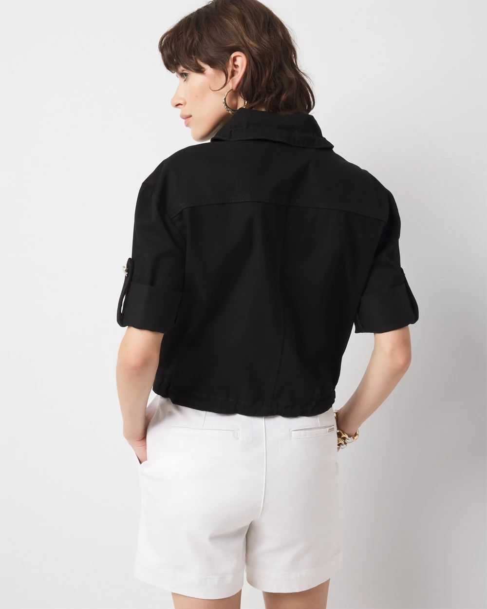 Short-Sleeve Pret Relaxed Utility Jacket