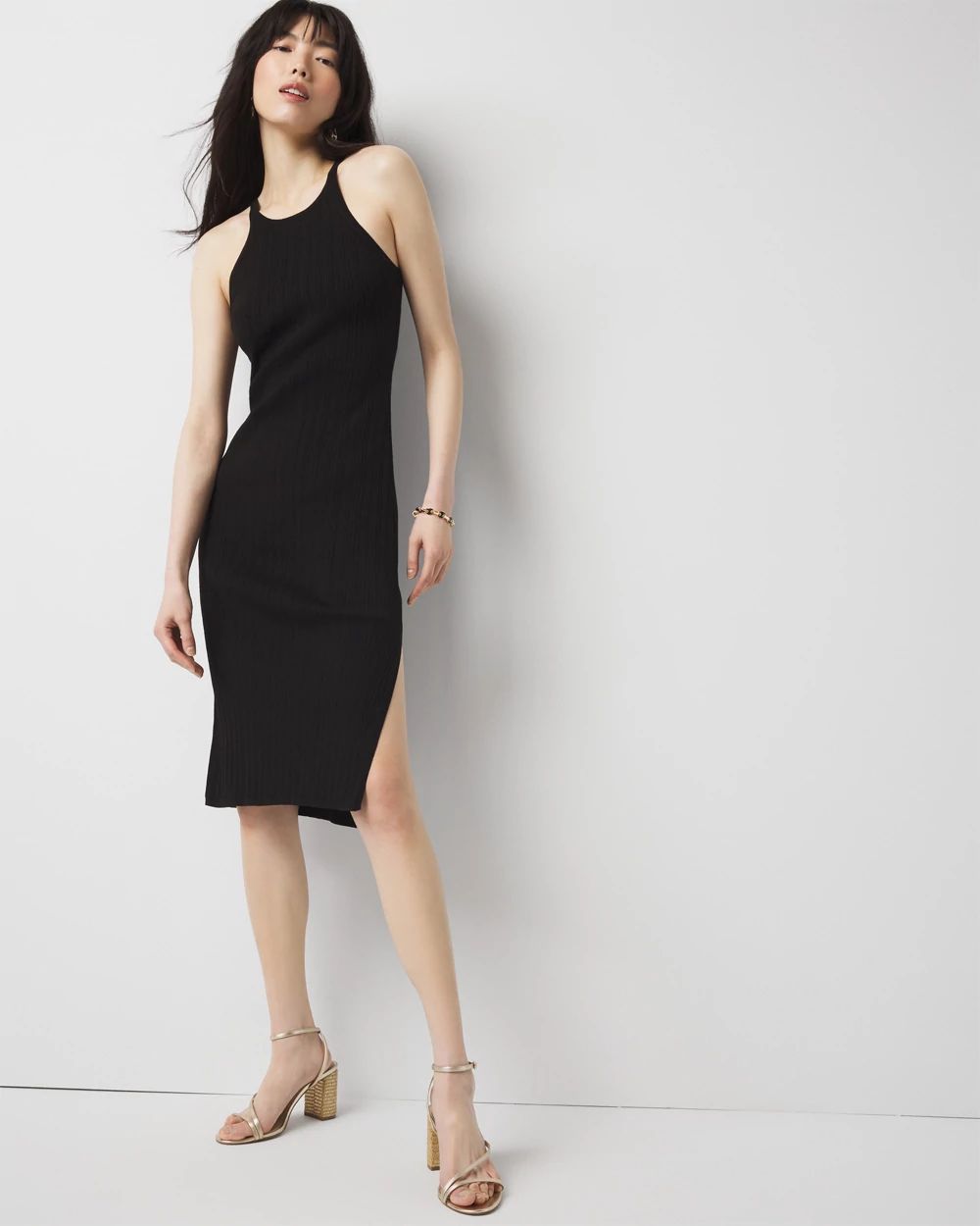 Halter Sweater Dress