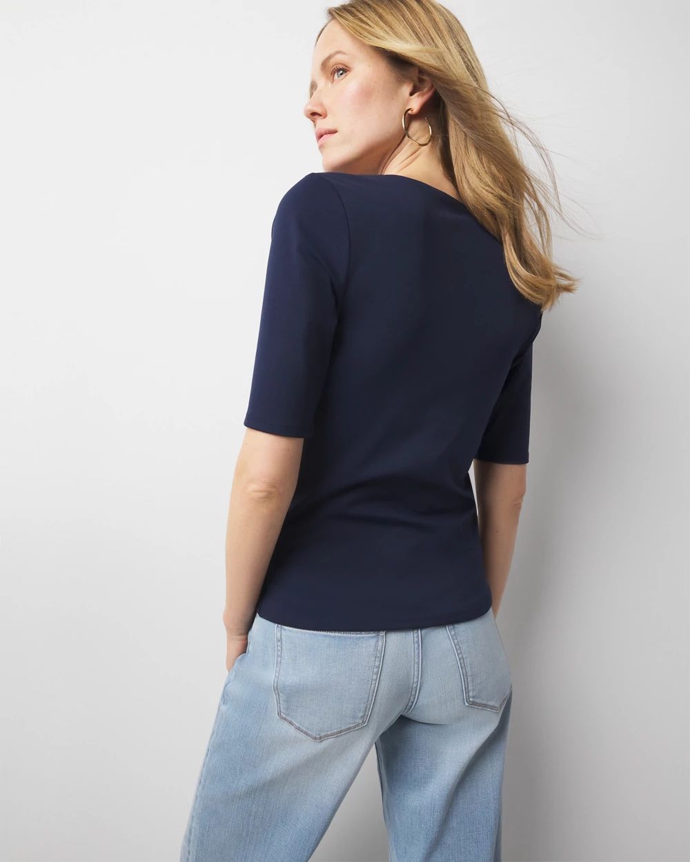 WHBMFORME™ All Ways Stretch Elbow-Sleeve Tee