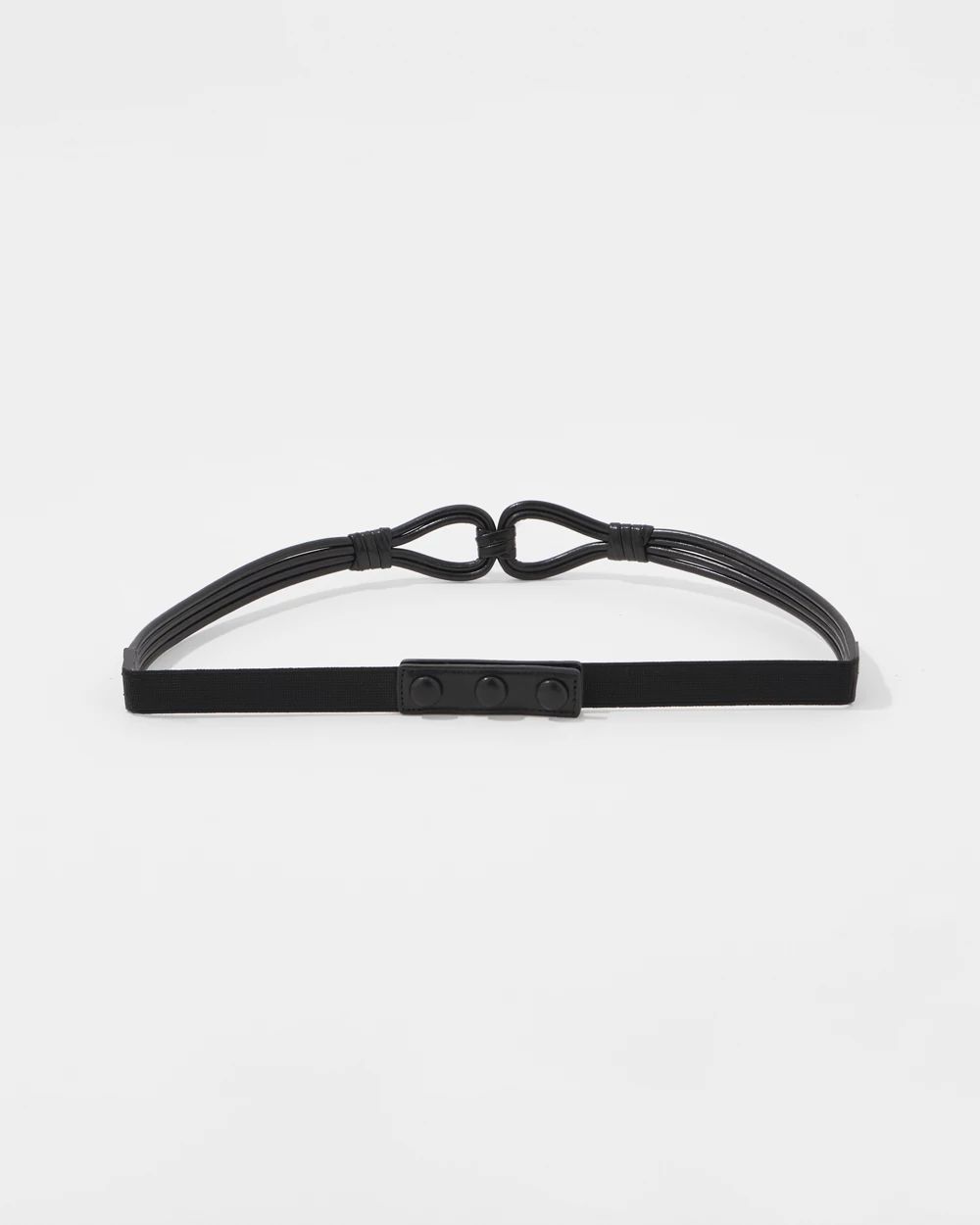 Knotted Skinny Stretch Belt