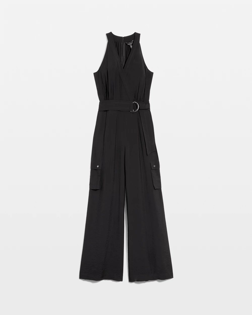 Wide Leg Utility Jumpsuit