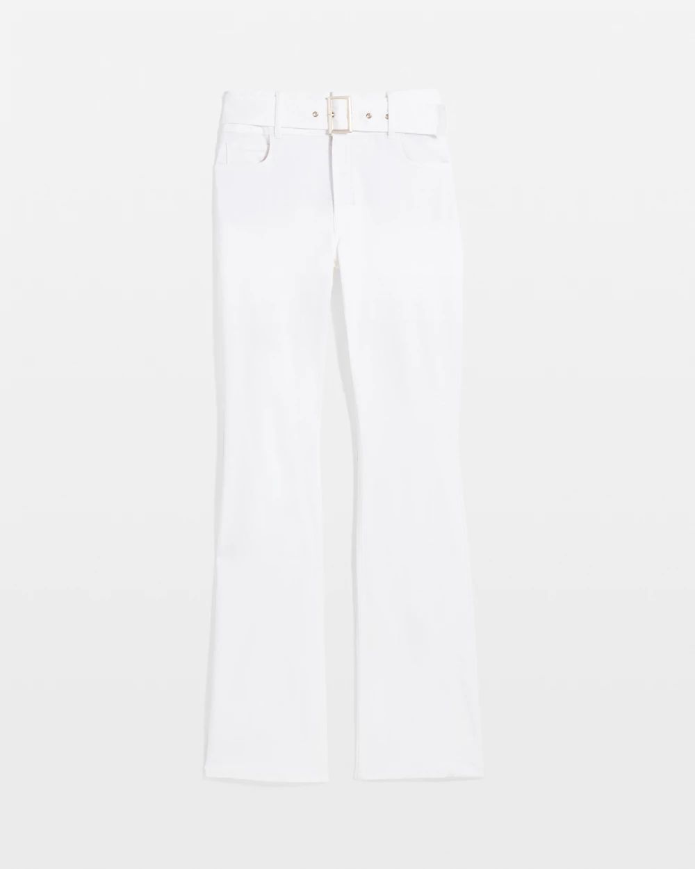 Extra High-Rise Belted Skinny Flare Jean
