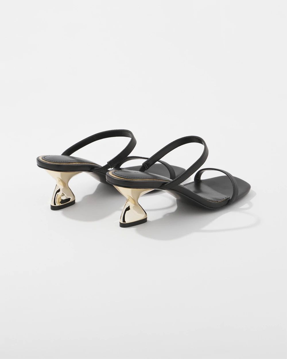 Gold Twist-Heel Sandal