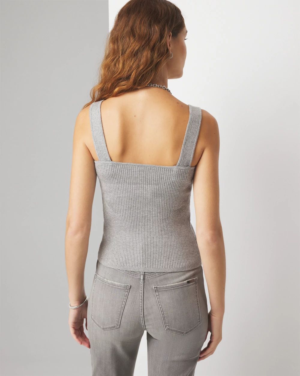 Ribbed Knit Sweater Tank