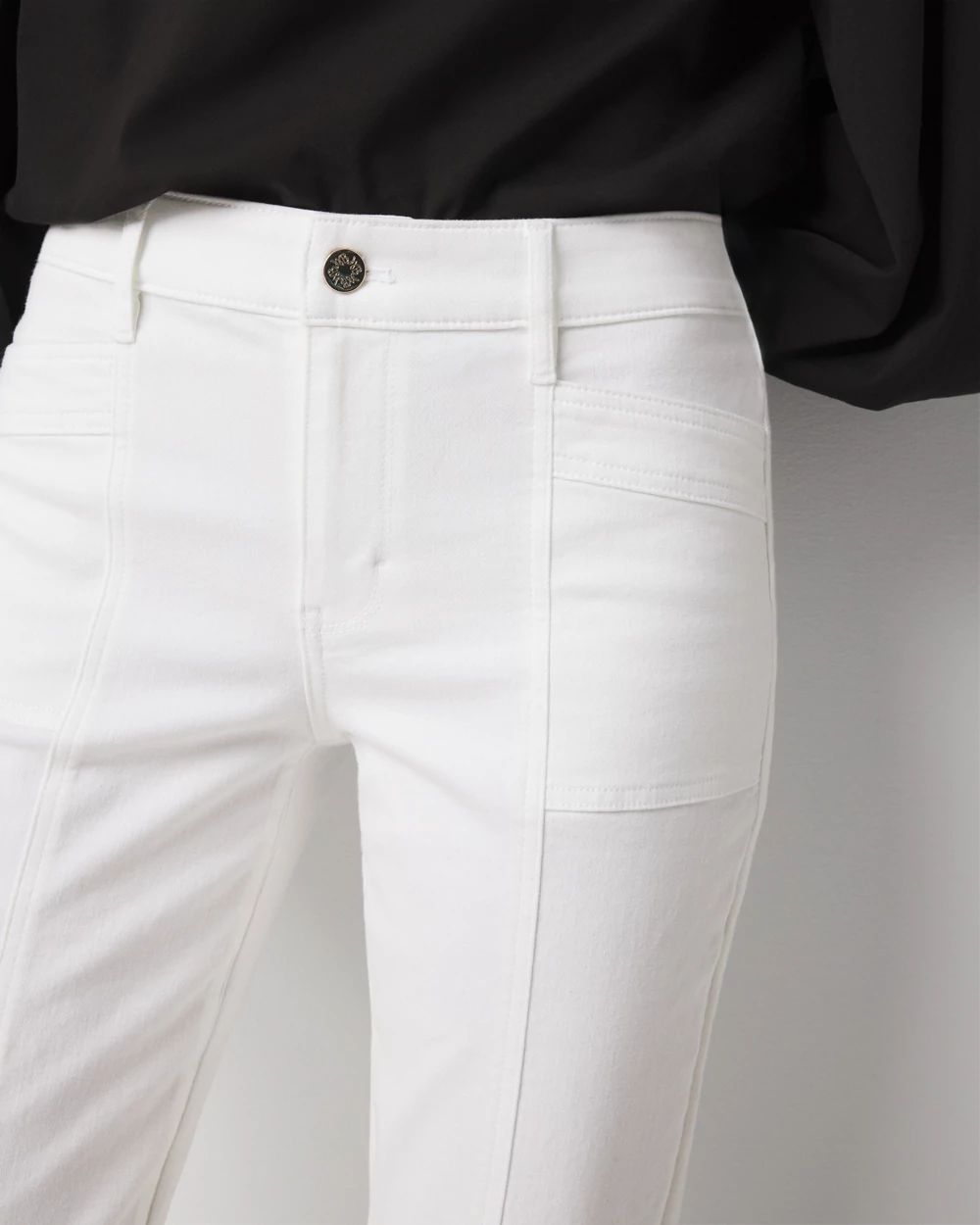 Mid-Rise Double Pocket Girlfriend Jean