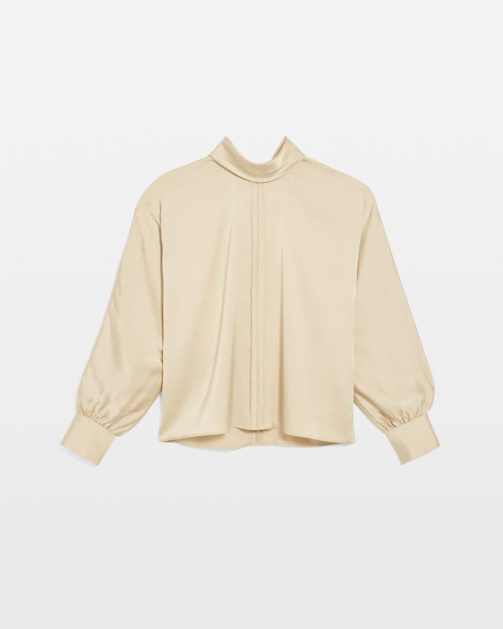 Petite Tie Back Satin Blouse