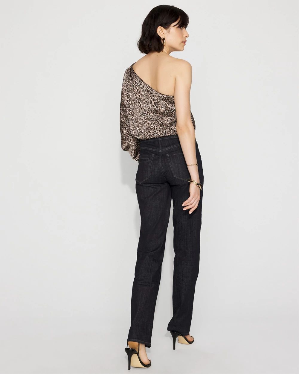 Extra High-Rise Patch Pocket Straight Leg Jean