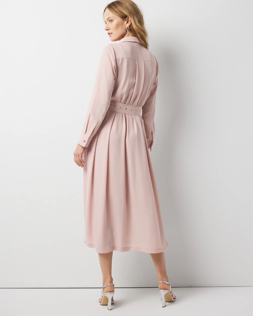 Long Sleeve Utility Shirt Dress
