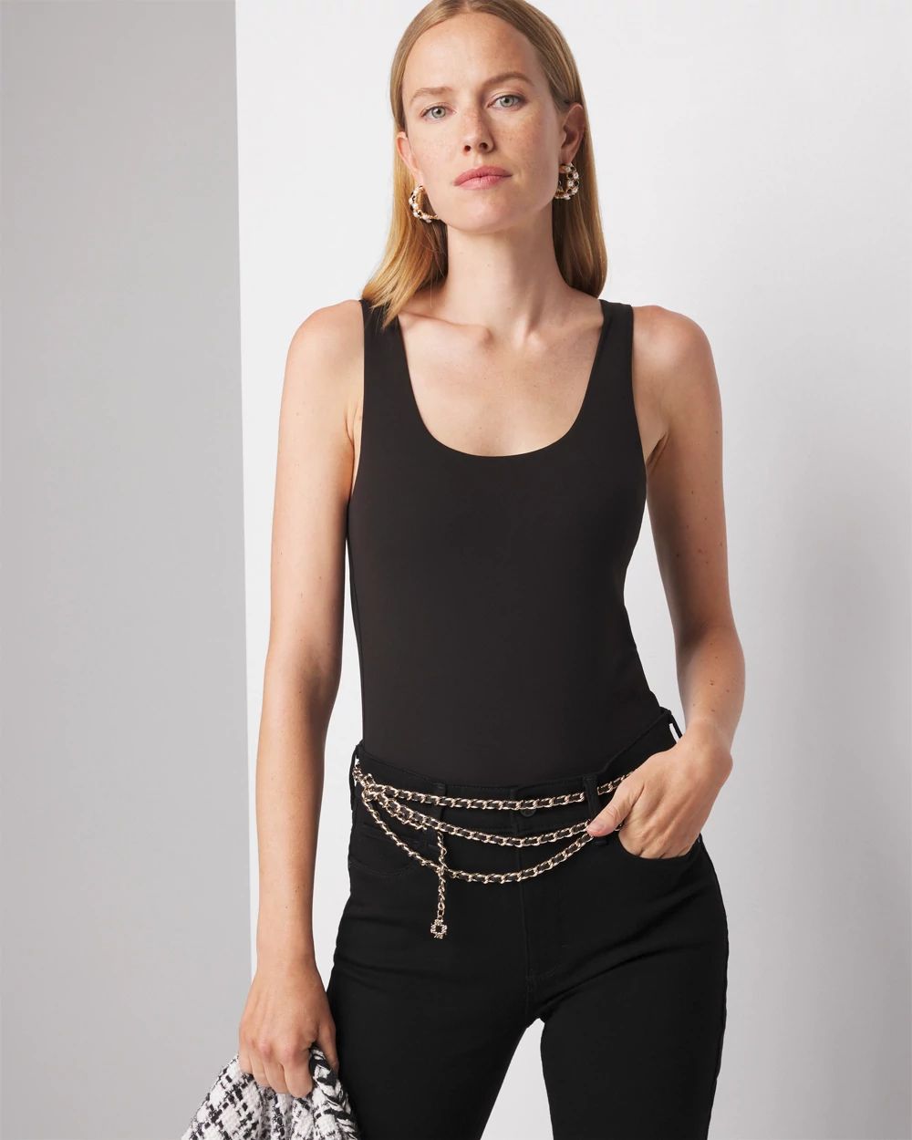 WHBM FORME™ All Ways Stretch Dual Neck Tank