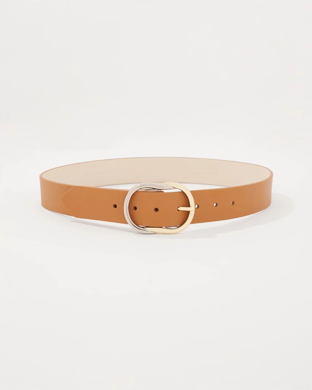 Mixed Metal Buckle Belt