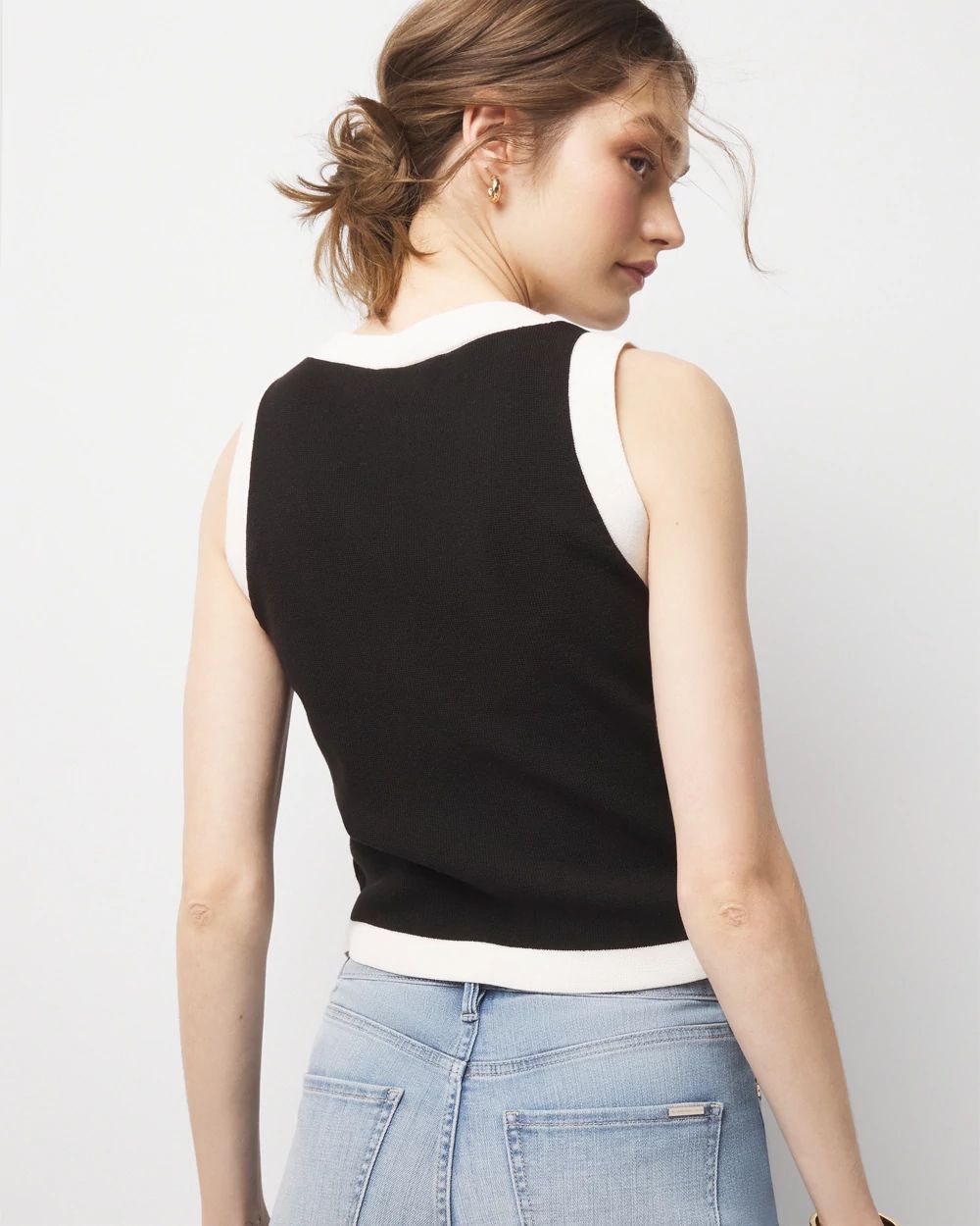 Colorblock Sweater Vest