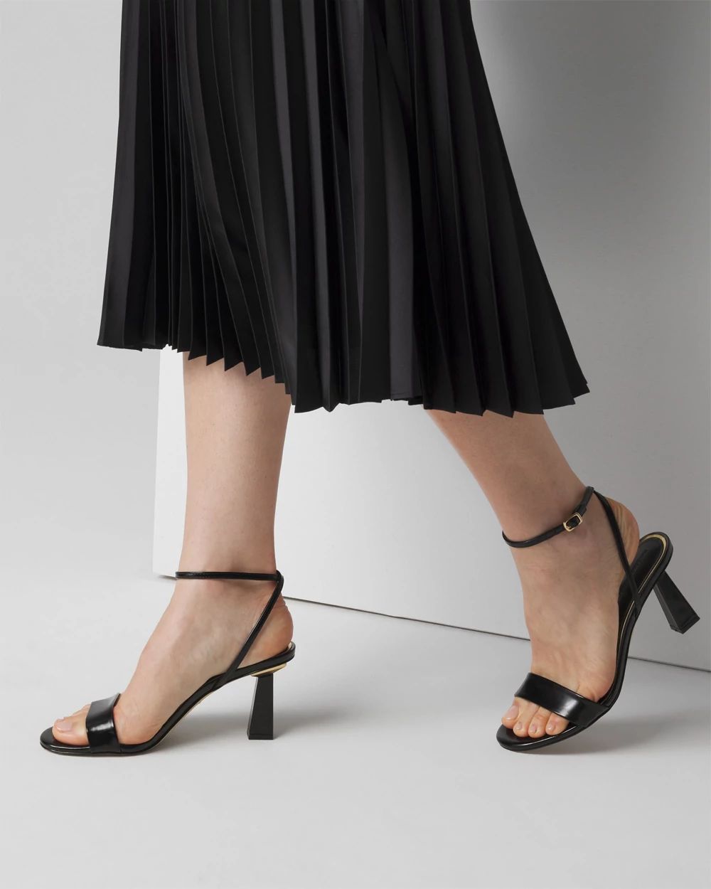 Black Heeled Sandal