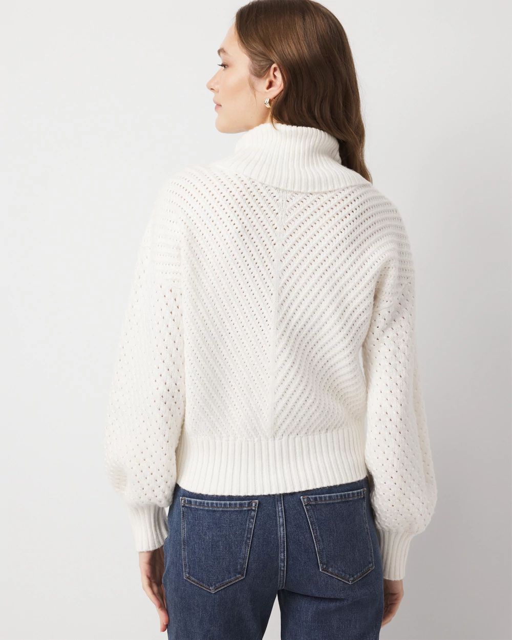 Dolman Sleeve Turtleneck Sweater