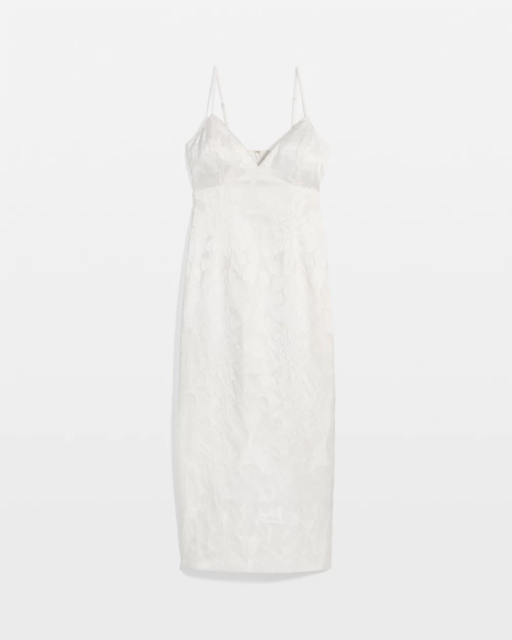 Floral Jacquard Midi Dress