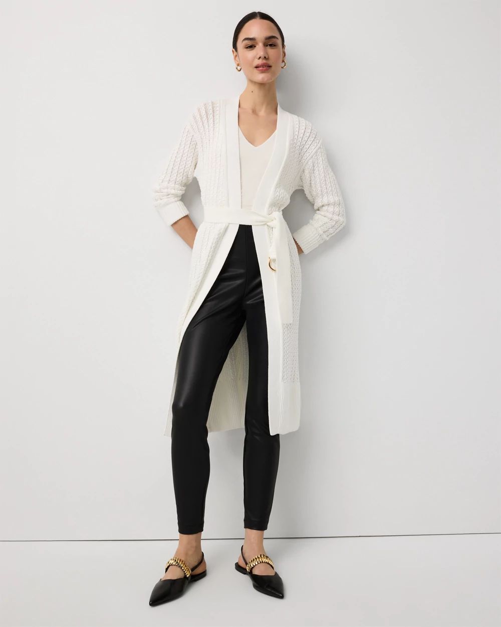 Faux Leather Legging