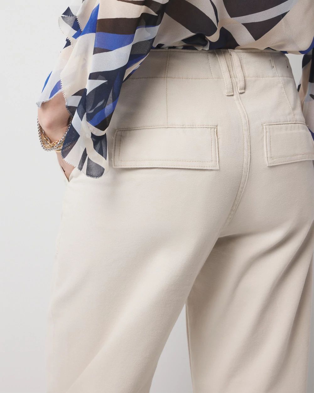 High-Rise Pret Relaxed Utility Ankle Pant