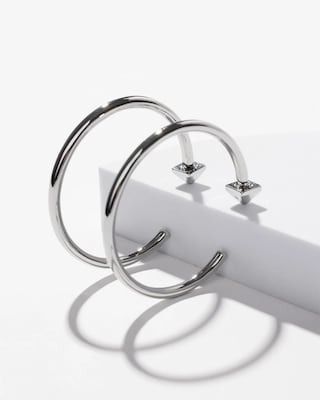 Silver Hoop Earrings